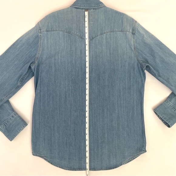 Levi’s Barstow Western Denim Shirt Men's Pearl Snap Button Up - Picture 15 of 16